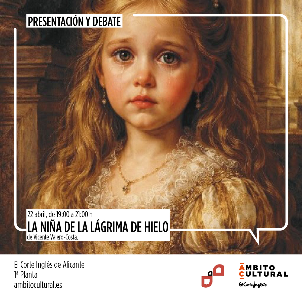 Presentación y debate sobre 'La niña de la lágrima de hielo' de Vicente Valero-Costa